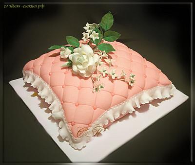 Cake "Pillow with Flowers" - Cake by Svetlana