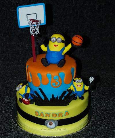 minion basketbal - Cake by katarina139