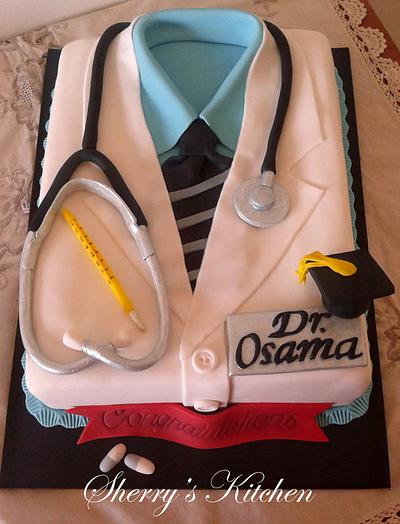Medic Graduation Cake - Cake by Elite Sweet Cakes