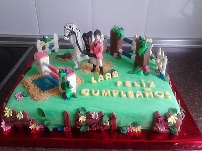 CAKE HORSE AND RIDER - Cake by Camelia