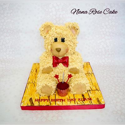  Tedy Bear buttercream cake  - Cake by Nana Rose Cake 
