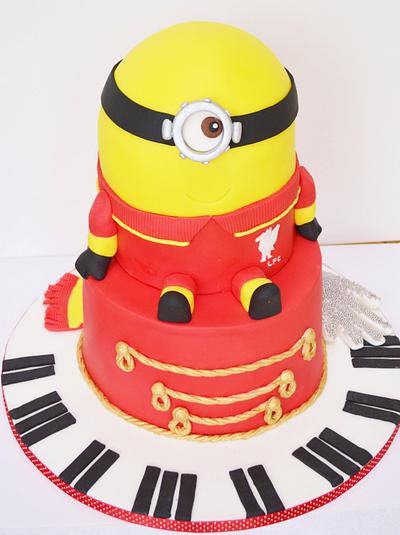 Michael Jackson, Liverpool FC minion - Cake by Roo's Little Cake Parlour