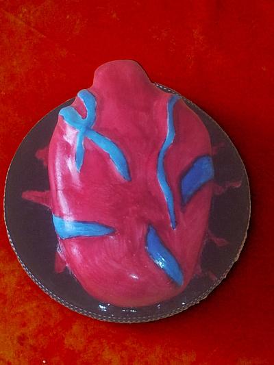 Coeur Humain pour Halloween - Cake by lafeeinthecake