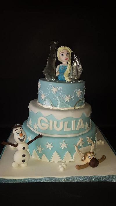 Frozen - Cake by Leonita