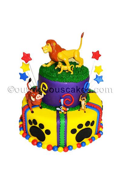 Lion King themed cake - Cake by  Outrageous Cakes Tampa Bakery