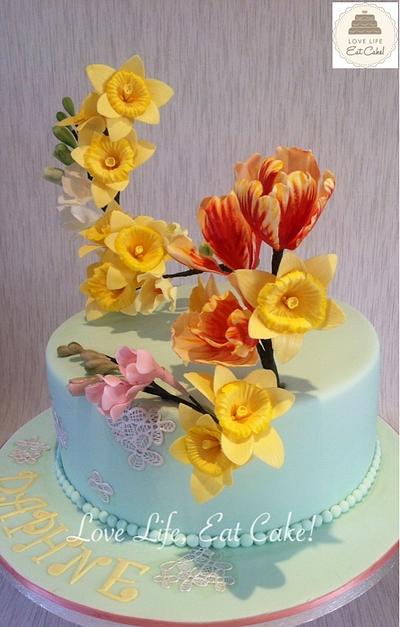 Spring Blossoms - Cake by Love Life Eat Cake by Michele Walters