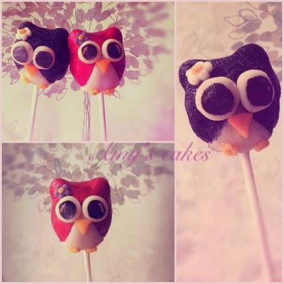 Little owl best friends cake pops - Cake by Amy