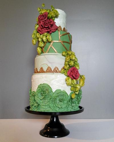 Rustic Boho Wedding Cake - Cake by Sugar by Tracy