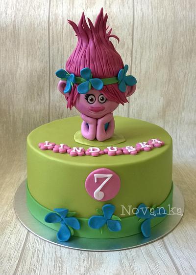 Poppy from the Trolls - Cake by Novanka
