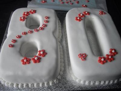 80th Birthday Cake - Cake by 1897claire