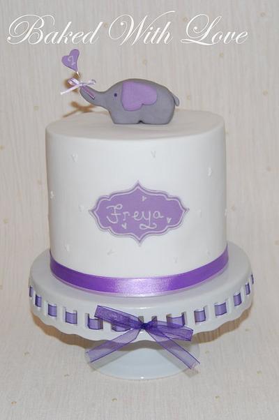 Elephant 2nd Birthday Cake - Cake by bakedwithloveonline