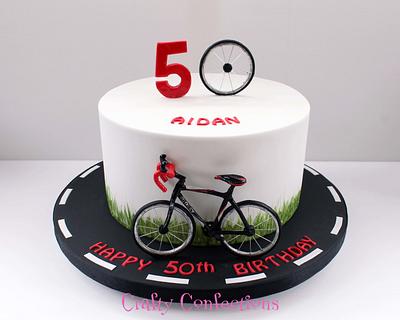 Cyclist birthday cake - Cake by Craftyconfections