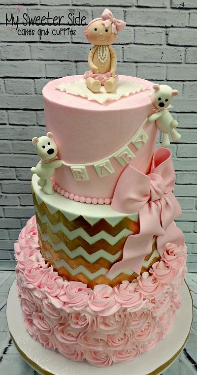 Baby and bears - Cake by Pam from My Sweeter Side