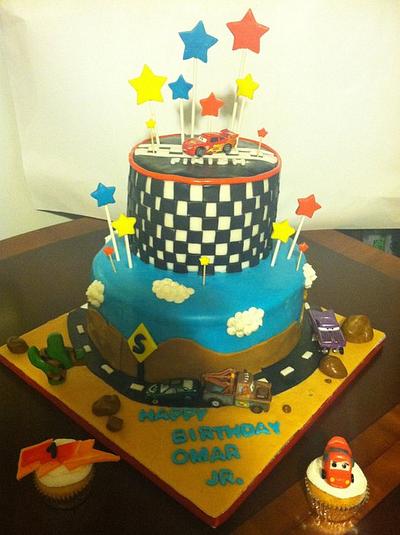 cars birthday cake - Cake by claribely trinidad