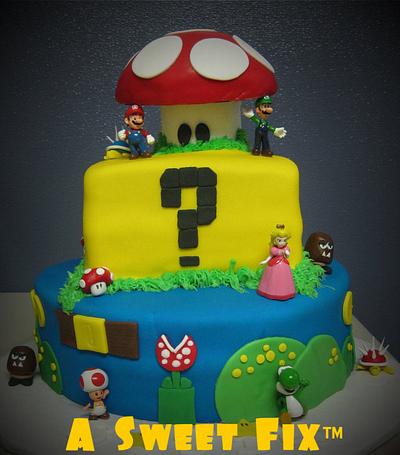 Super Mario Bros Cake - Cake by Heather Nicole Chitty