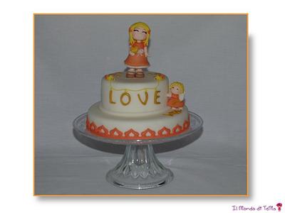 Valentina and Cupido - Cake by Il Mondo di TeMa