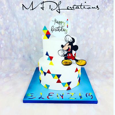Mickey cake party - Cake by Cindy Sauvage 