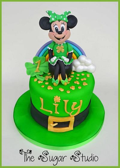 Minnie Mouse St Patrick's day themed cake  - Cake by MamaG