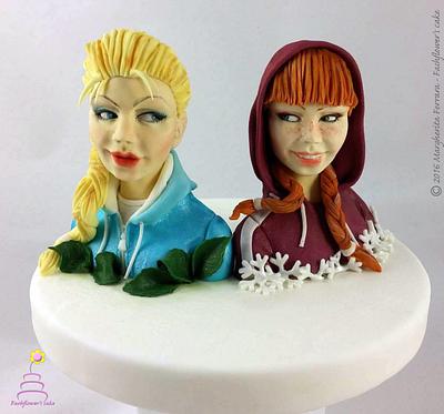Elsa and Anna rapper - Cake by Fashflower's cake by Margherita Ferrara