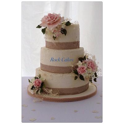 Rustic wedding cake - Cake by RockCakes
