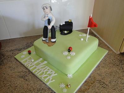 Golfer - Cake by Carol