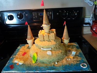 Sandcastle cake - Cake by CakePalais