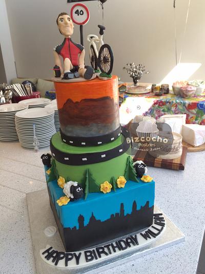 Cycling! - Cake by Bizcocho Pastries