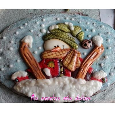 Snowman - Cake by Lydia Oviedo 