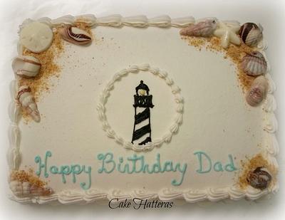 Beachy Birthday - Cake by Donna Tokazowski- Cake Hatteras, Martinsburg WV