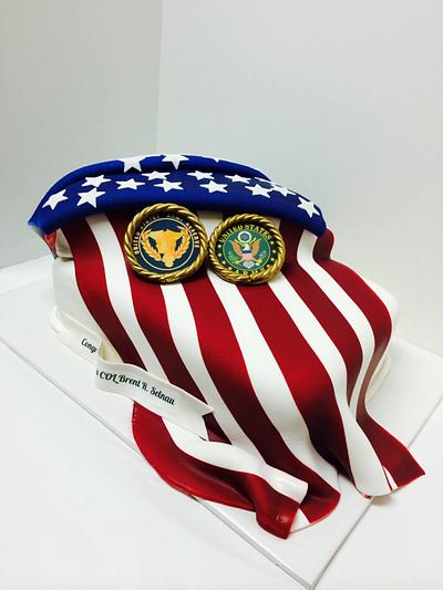 Pinning-On Ceremony Cake for Army Colonel! - Cake by Sunday Rose Cakes