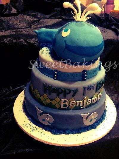 Blue Whale cake - Cake by Priscilla 