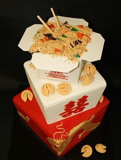 Chinese Take-out Wedding cake - Cake by Berliosca Cake Boutique