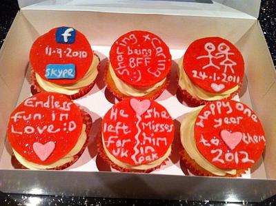 Love story cupcakes - Cake by Shaista