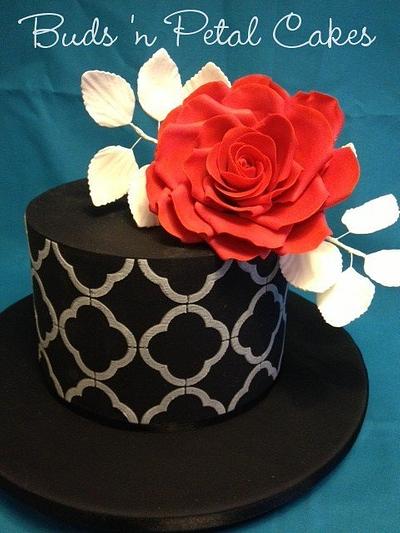 Red Rose - Cake by Buds 'n Petal Cakes
