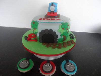 Thomas Theme - Cake by Kathy 