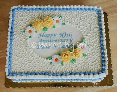 50th Anniversary Cake - Cake by Jen
