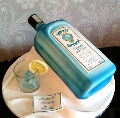 Bombay Saphire Gin  - Cake by Symphony in Sugar