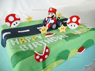 Super Mario car racing cake - Cake by Sweet Owl Cake and Pastry