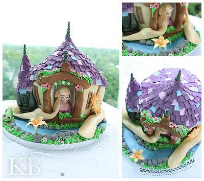 My take on Disney Tangled - Cake by Katy Davies