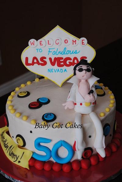 'Viva Las Vegas' Elvis Cake - Cake by Baby Got Cakes
