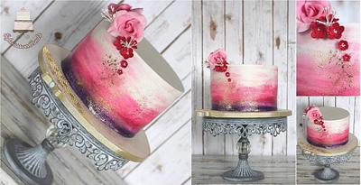 Pink and Gold simplicity  - Cake by Sylwia