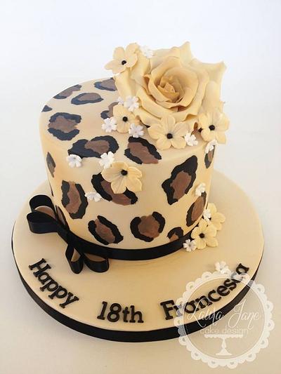 Painted Leopard Print - Cake by Laura Davis