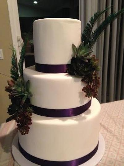 Succulents at  the Beach - Cake by Melanie