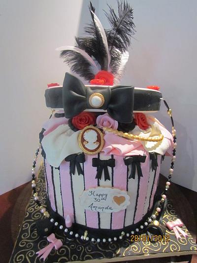 Open Hat Box Cake - Cake by thecakepantry