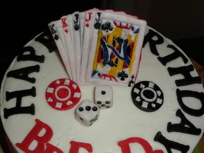 Birthday for the Card Player - Cake by Jacqulin