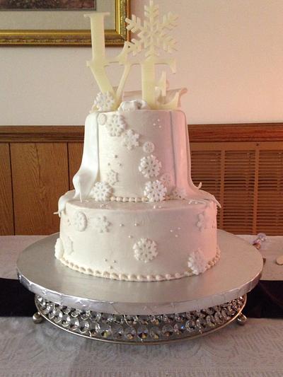 Winter wedding  - Cake by Sams4