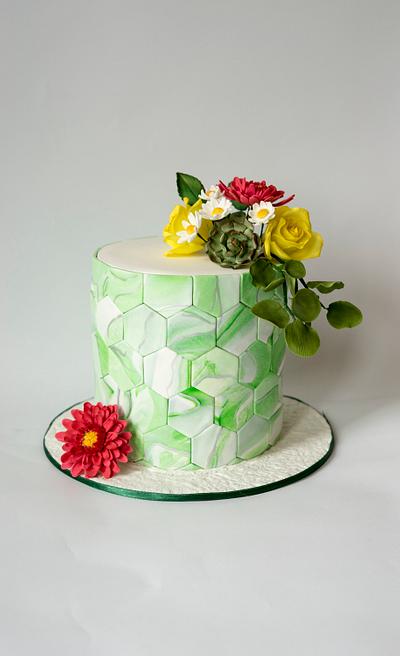 " Hexagon cake" - Cake by Tortilnica