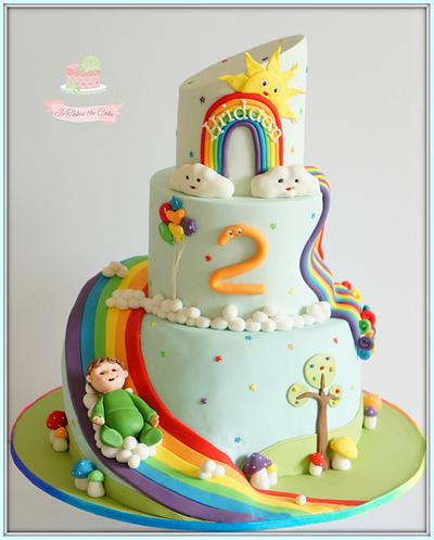 Charlie and the rainbow slide - Cake by Jo Finlayson (Jo Takes the Cake)