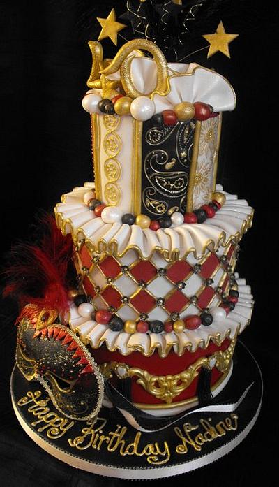 3 tier masquerade ball cake - Cake by Dee