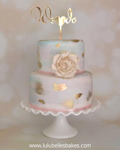 Water colour wedding cake - Cake by Lulubelle's Bakes